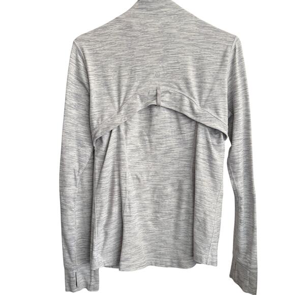Lululemon Define Jacket 10 M Space Dye Camo White Silver Spoon Zip Running - Picture 4 of 8
